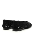 Ballerines Chanel - Coton brodé Noir