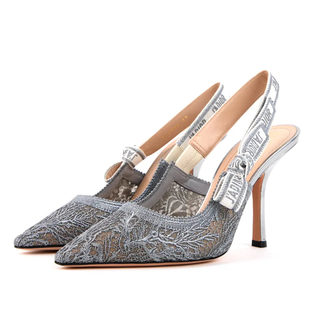 Escarpins Christian Dior - J'adior Slingback - Argenté