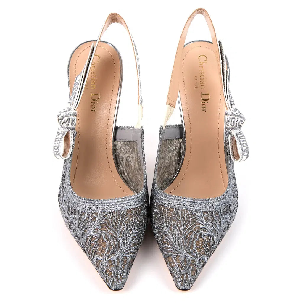Escarpins Christian Dior - J'adior Slingback - Argenté