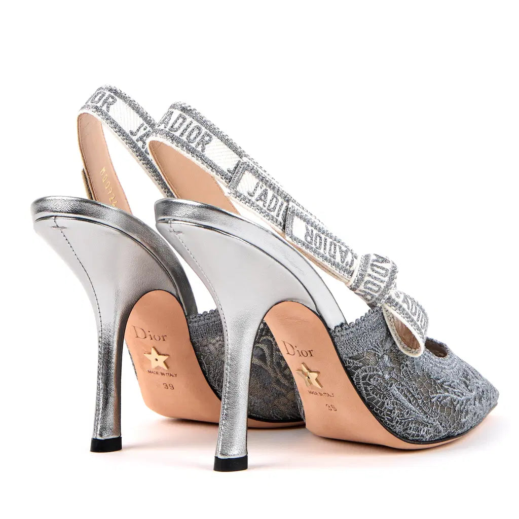 Escarpins Christian Dior - J'adior Slingback - Argenté