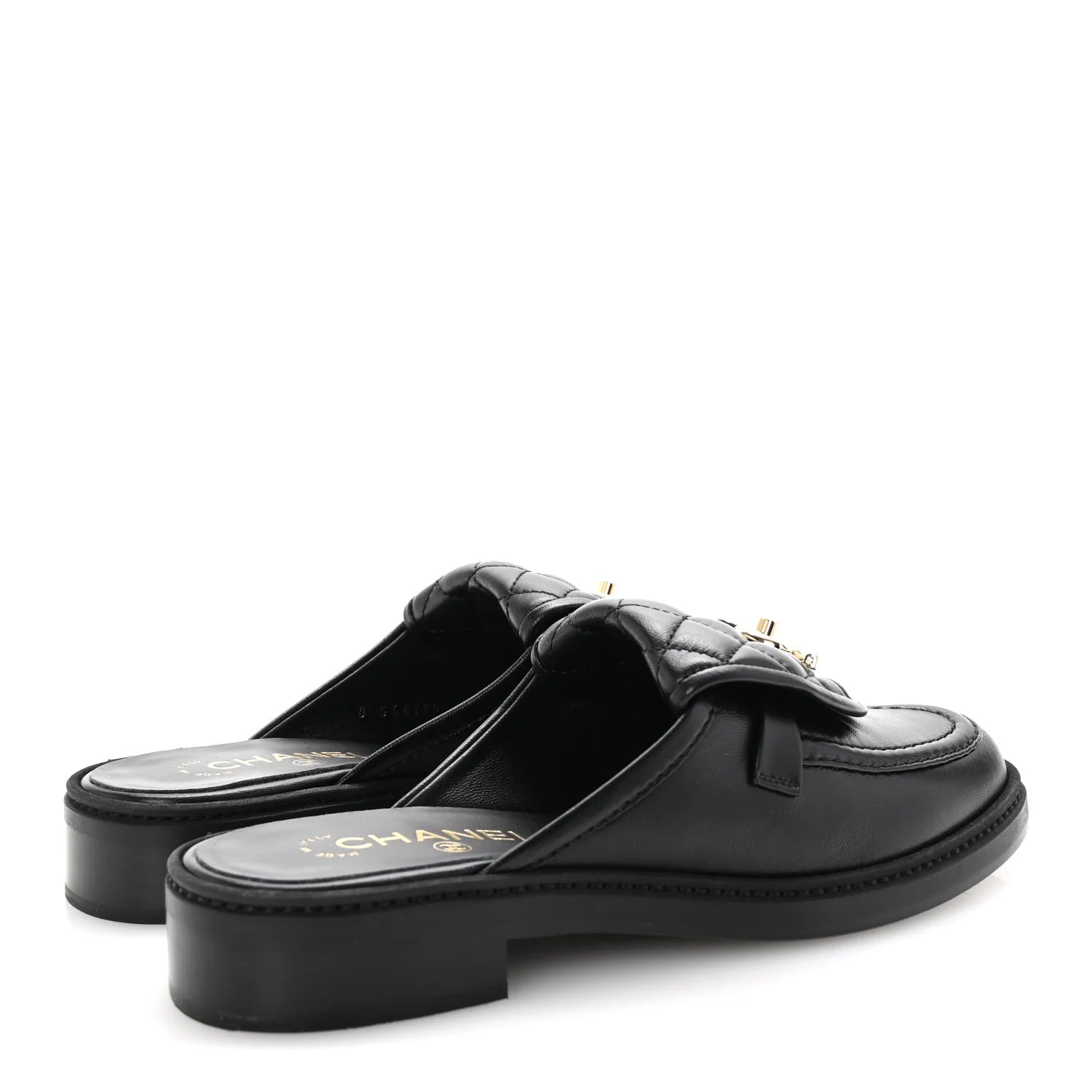 Mules Chanel - Turnlock - Noir