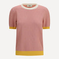 T-Shirt Fendi - Col rond en coton et soie avec motif FF