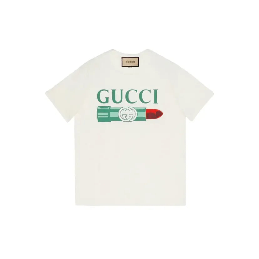 T-Shirt Gucci - lipstick-print