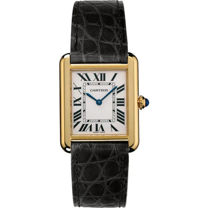 Montre Cartier Tank Solo Cuir Croco