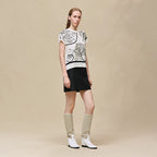 T-Shirt Hermes - "Ex-Libris à Main Levée" - Blanc