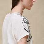 T-Shirt Hermes - "Ex-Libris à Main Levée" - Blanc