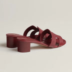 Sandales Hermes Oasis - Bordeaux