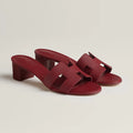 Sandales Hermes Oasis - Bordeaux