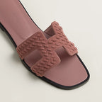 Sandales Hermes Oran - Rose Antique