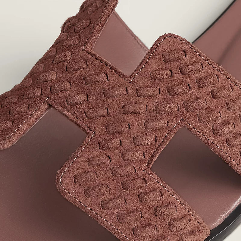 Sandales Hermes Oran - Rose Antique