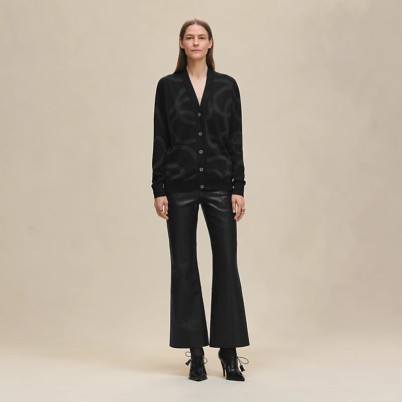 Cardigan Hermès léger à manches longues