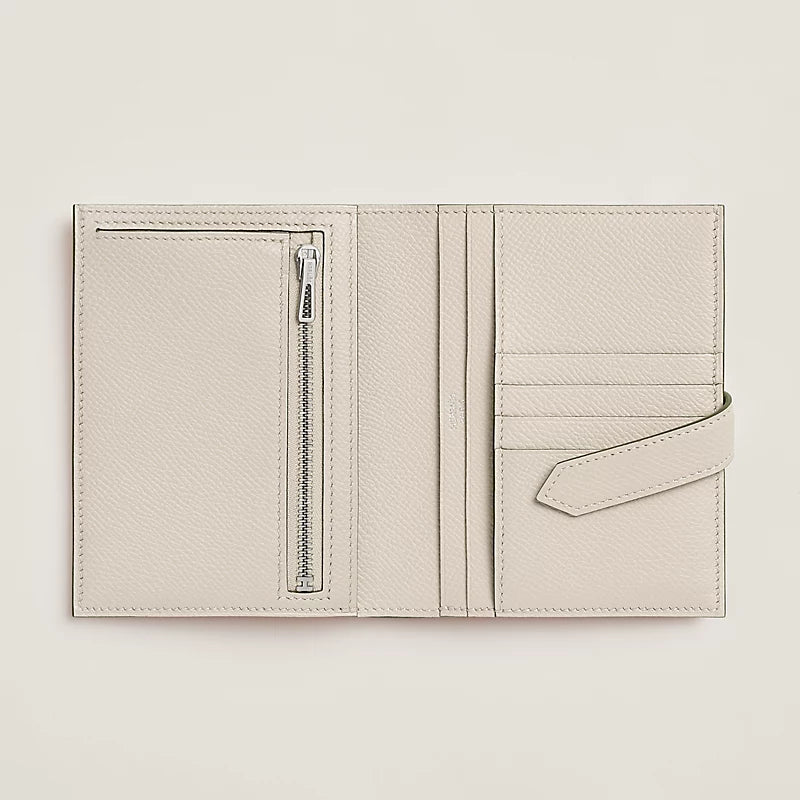 Portefeuille Hermès Béarn Compact - Blanc