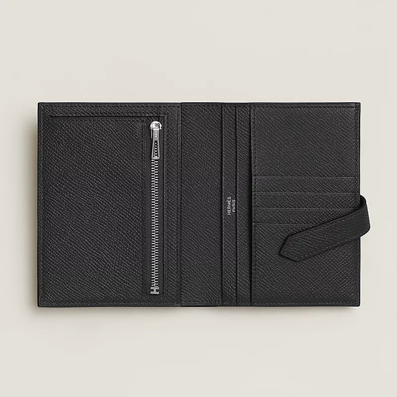 Portefeuille Hermès Béarn Compact -  Noir
