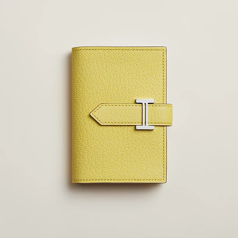 Portefeuille Hermès Béarn mini - Jaune