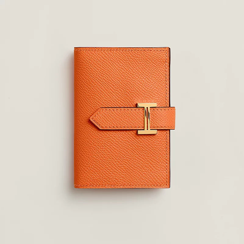 Portefeuille Hermès Béarn mini - Orange