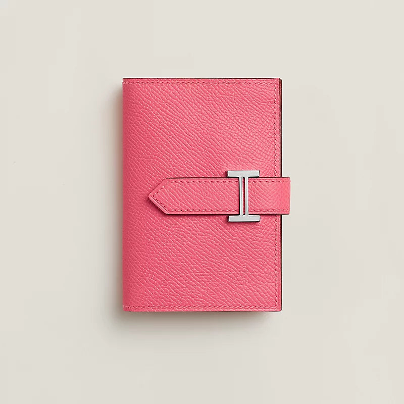 Portefeuille Hermès Béarn mini - Rose
