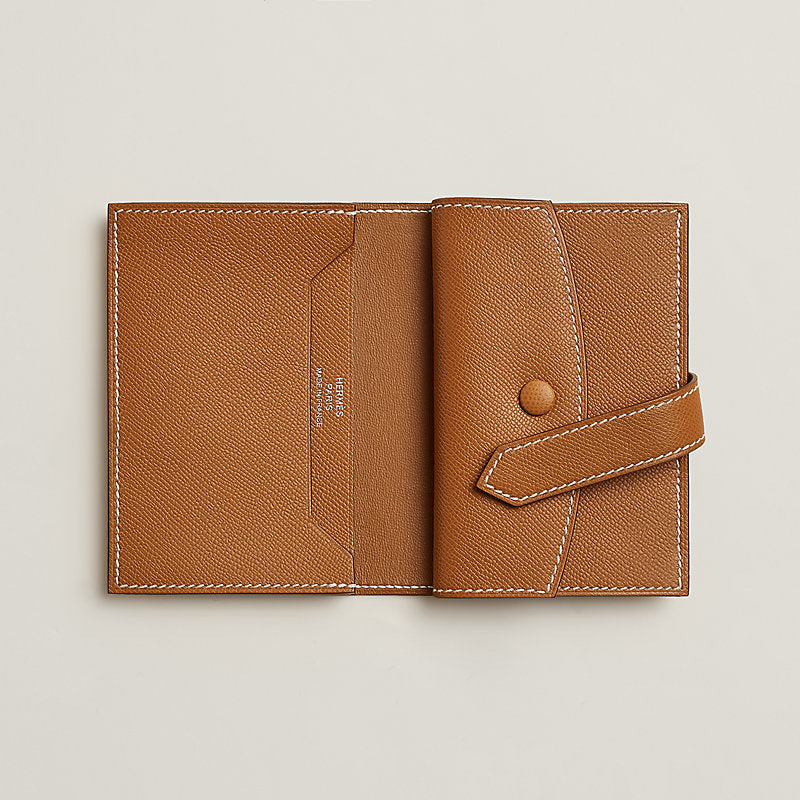 Portefeuille Hermès Béarn mini - Marron