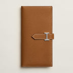 Portefeuille Hermès Béarn Soufflet - Marron