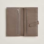 Portefeuille Hermès Béarn Soufflet - Étoupe
