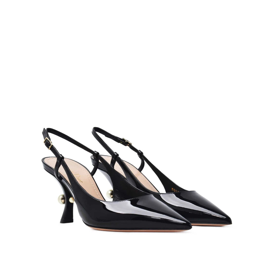 Escarpins Christian Dior - Tribales Slingback - Noir