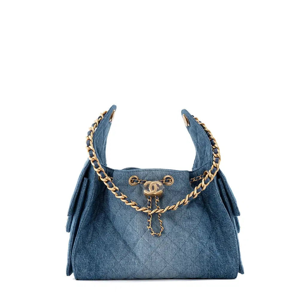 Sac CHANEL 25 Small - Bleu Denim