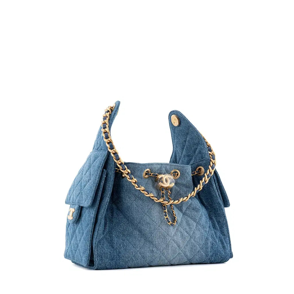 Sac CHANEL 25 Small - Bleu Denim