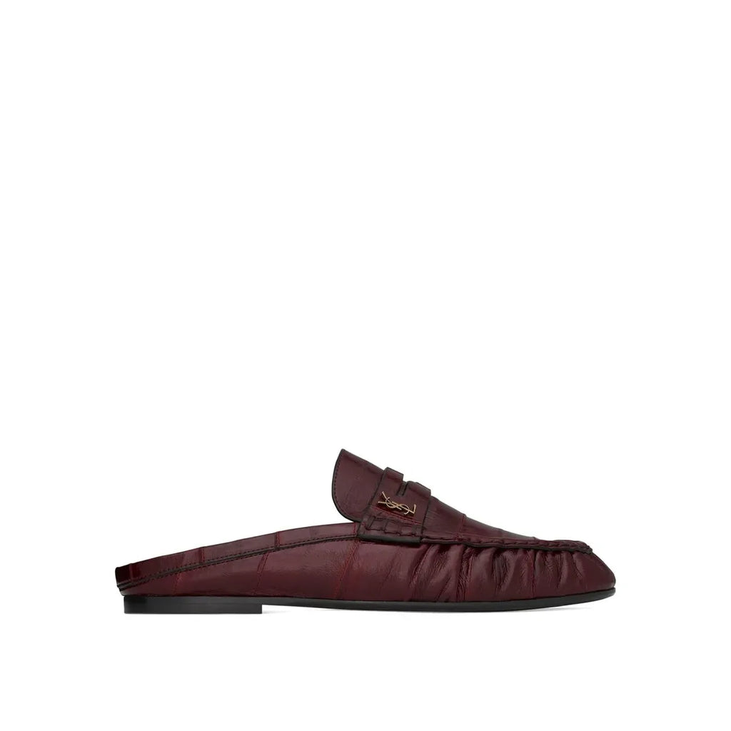 Mules Saint Laurent Eel - Burgundy