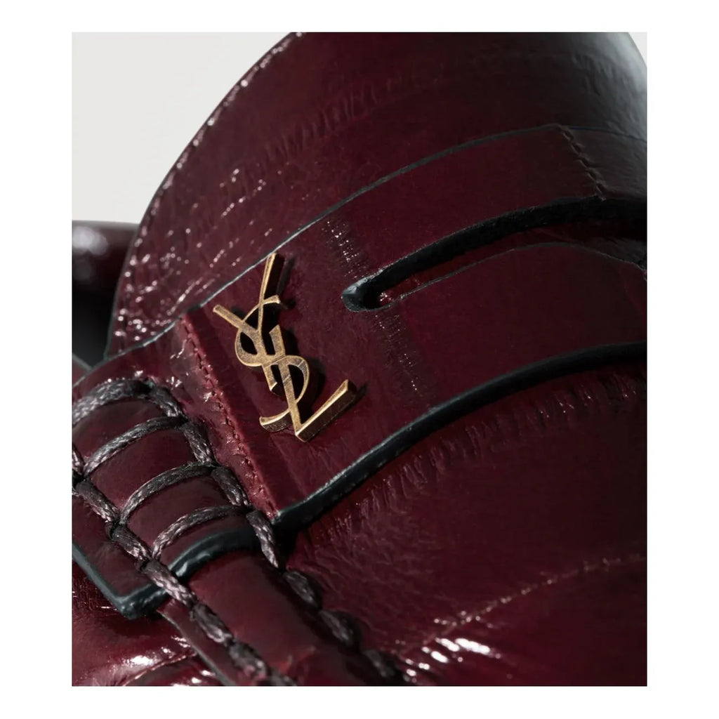 Mules Saint Laurent Eel - Burgundy