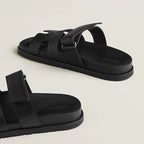 Sandales Hermes Chypre - Noir