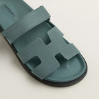 Sandales Hermes Chypre - Bleu Tonnerre