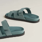 Sandales Hermes Chypre - Bleu Tonnerre
