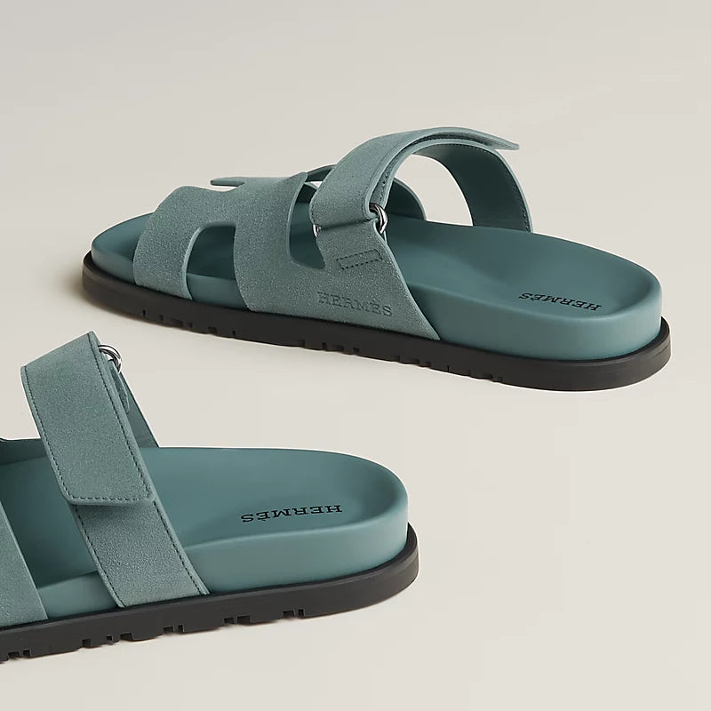 Sandales Hermes Chypre - Bleu Tonnerre