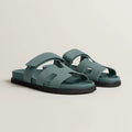 Sandales Hermes Chypre - Bleu Tonnerre