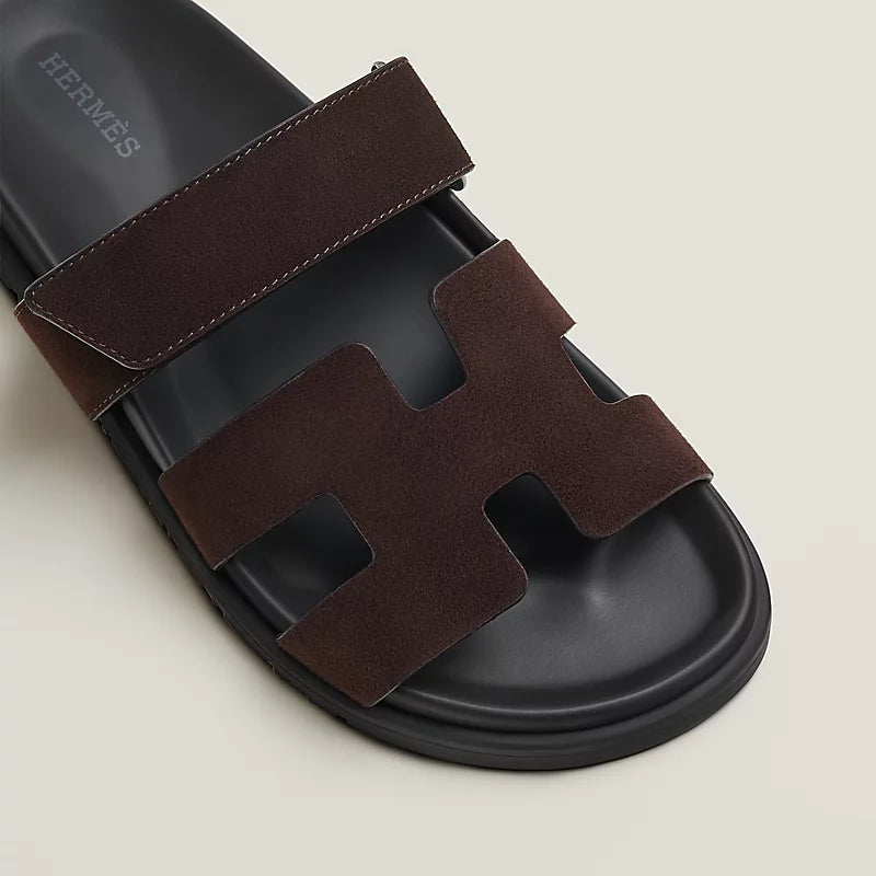 Sandales Hermes Chypre - Marron Ébène
