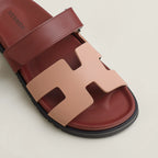 Sandales Chypre - Beige Perlino / Rouge