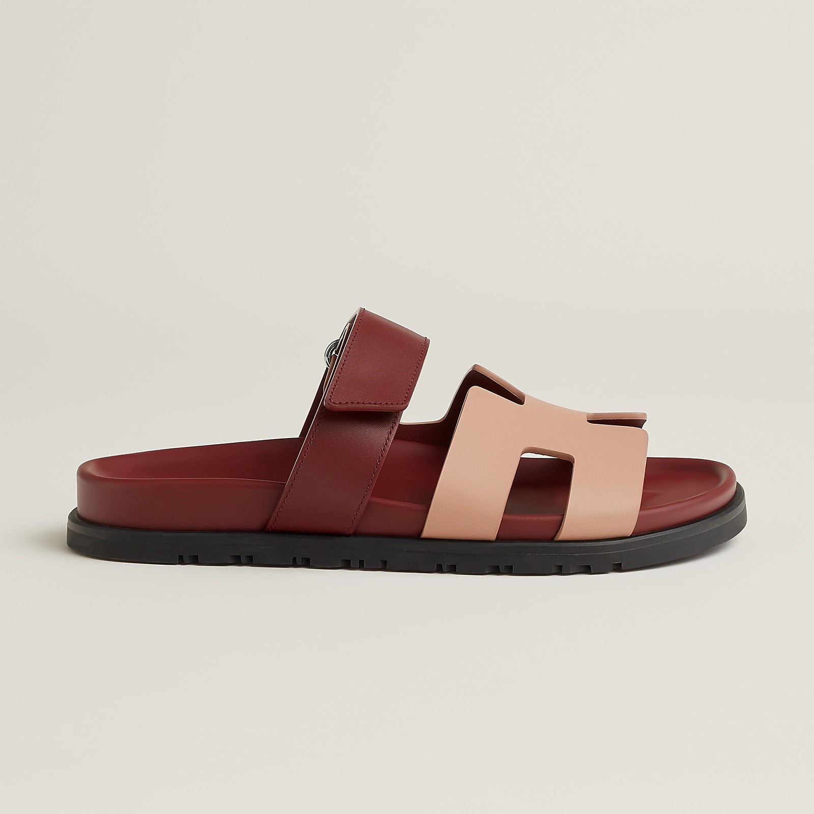 Sandales Chypre - Beige Perlino / Rouge