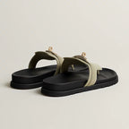Sandales Hermes Empire - Vert Mosaïque
