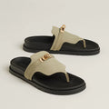 Sandales Hermes Empire - Vert Mosaïque