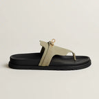 Sandales Hermes Empire - Vert Mosaïque
