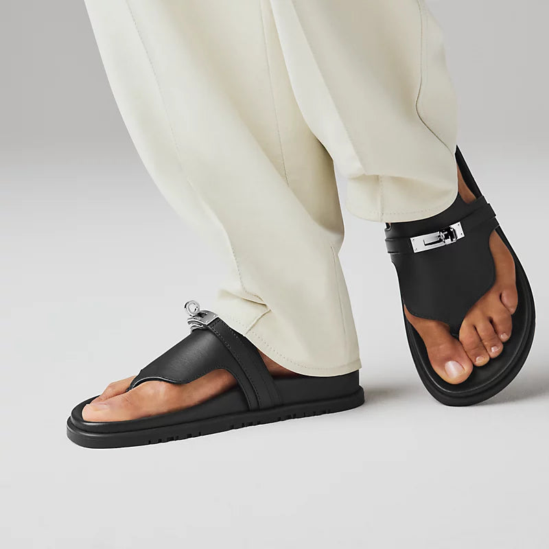 Sandales Hermes Empire - Noir