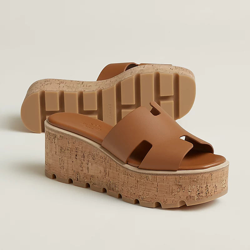 Sandales Hermes Eze 30 - Naturel