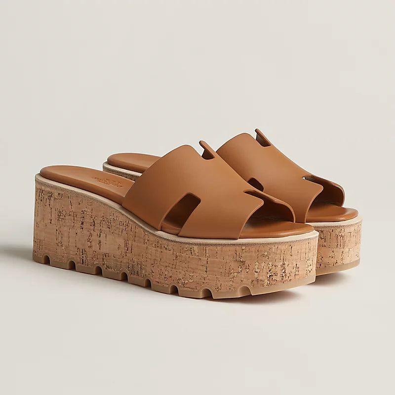 Sandales Hermes Eze 30 - Naturel