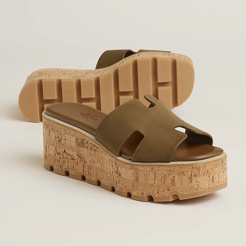 Sandales Hermes Eze 30 - Terre Ambrée