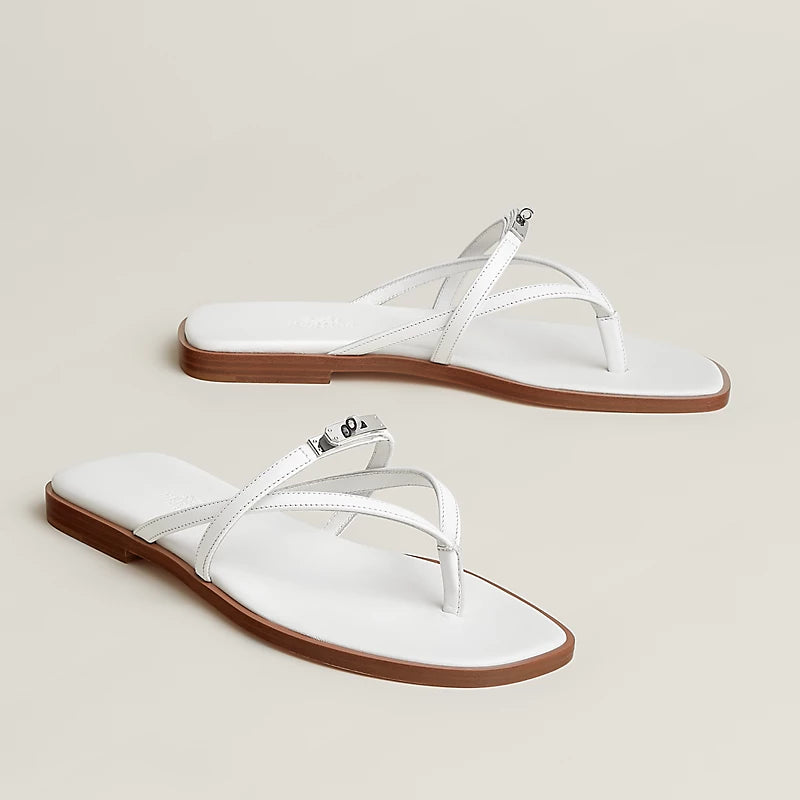 Sandales Hermes - Miss - Blanc