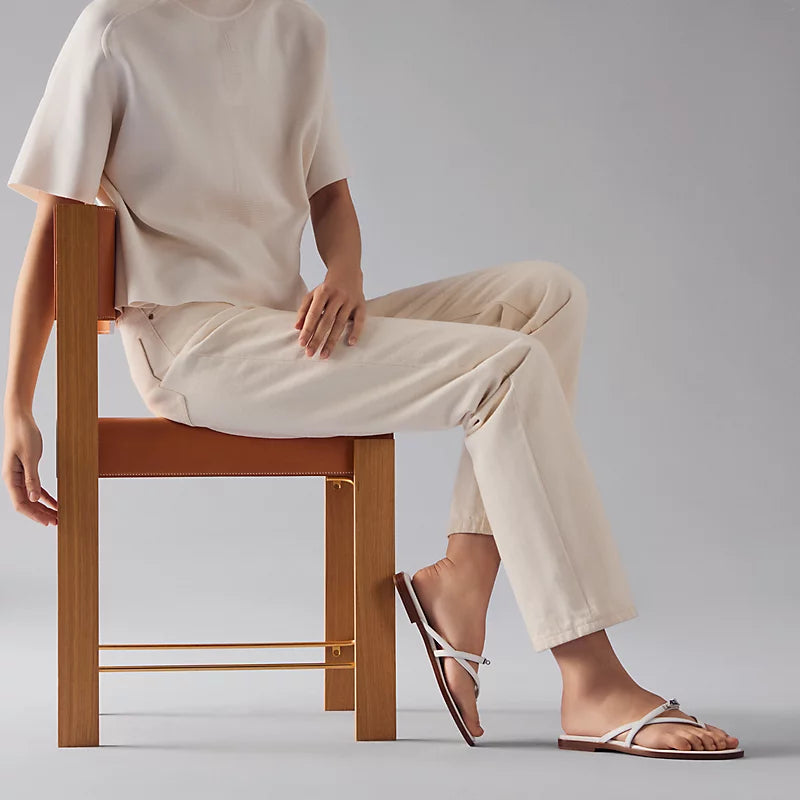 Sandales Hermes - Miss - Blanc