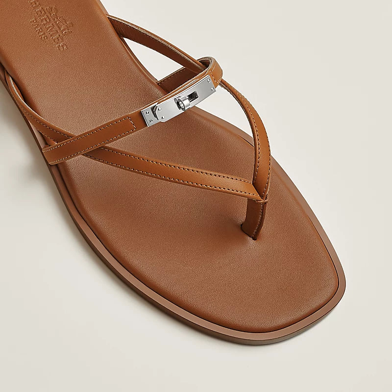 Sandales Hermes - Miss - Marron