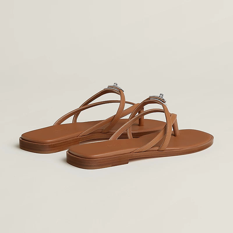Sandales Hermes - Miss - Marron