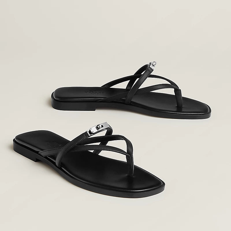 Sandales Hermes - Miss - Noir
