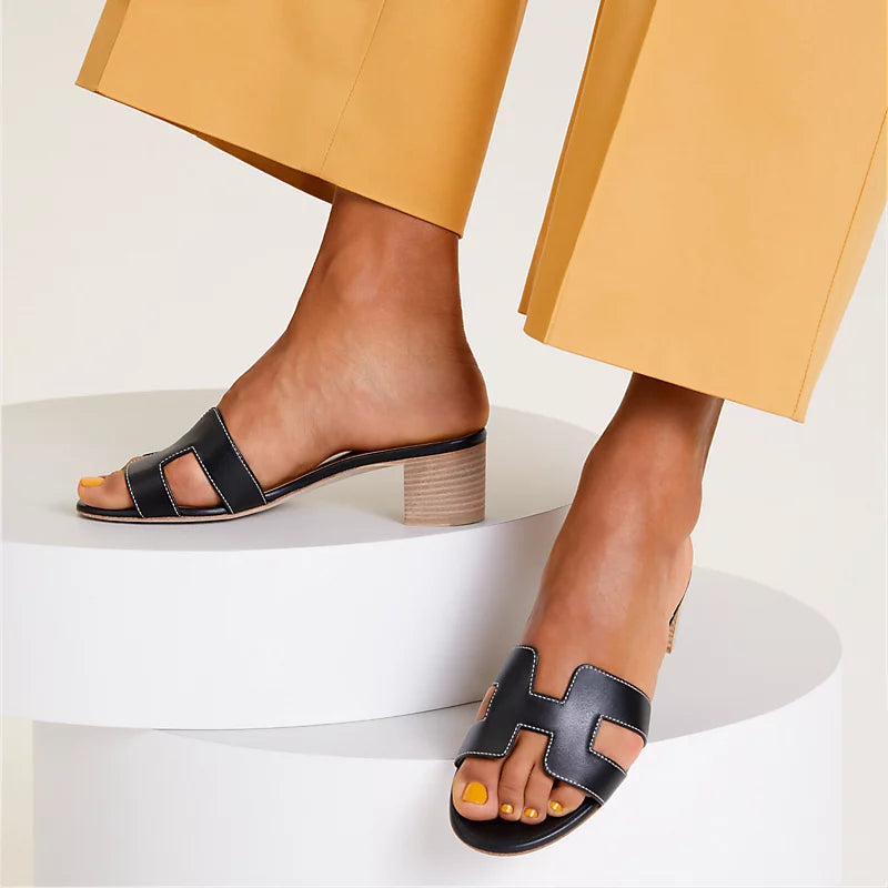 Sandales Hermes Oasis - Noir