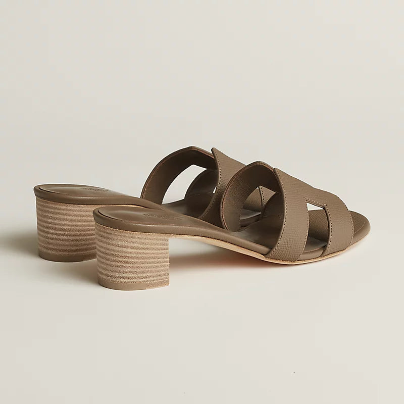 Sandales Hermes Oasis - Étoupe